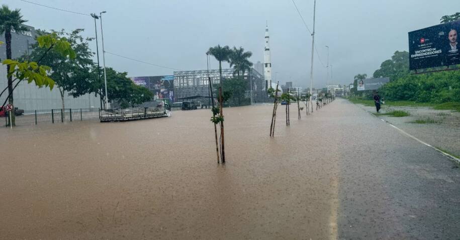 Defesa Civil alerta: Chuva em Balneário Camboriú pode chegar a 100 mm hoje