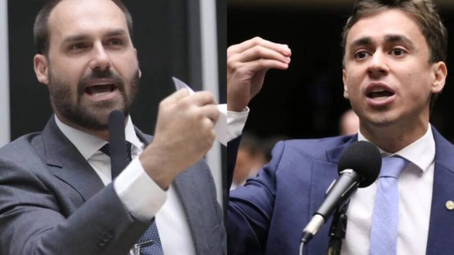 Eduardo Bolsonaro acusa Nikolas Ferreira de oportunismo e desrespeito em embate