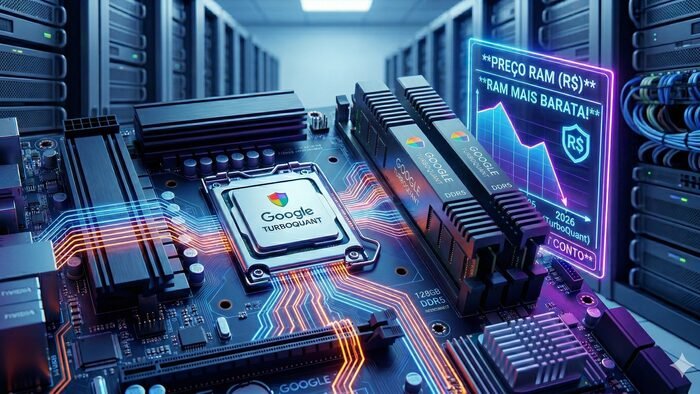 Google revela TurboQuant e provoca queda nas ações de empresas de memória
