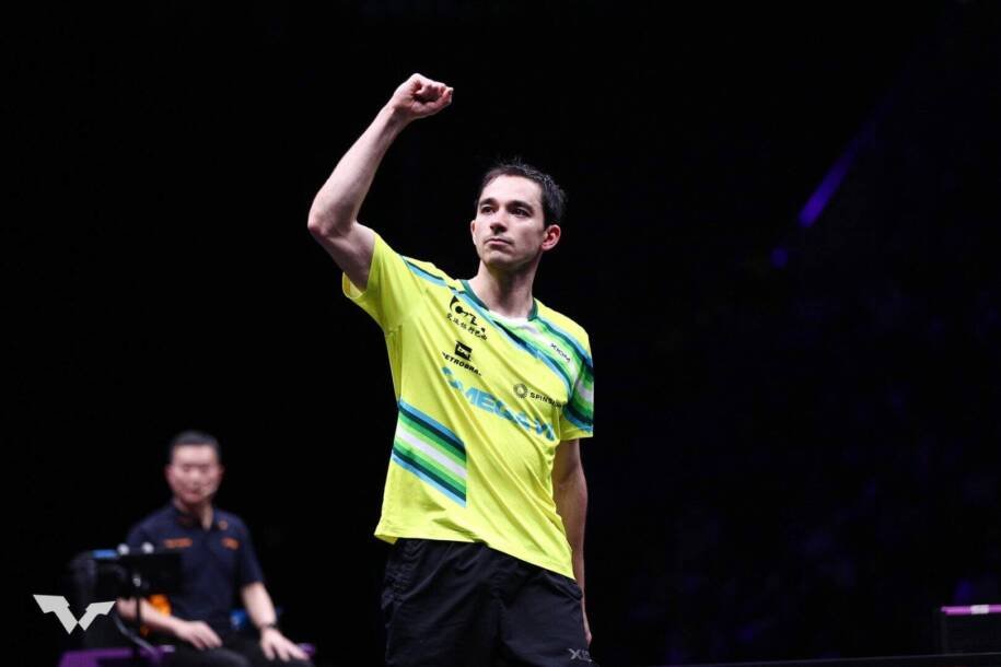 Hugo Calderano conquista bronze na Copa do Mundo, mas perde para Wang Chuqin