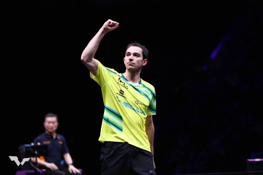 Hugo Calderano conquista bronze na Copa do Mundo, mas perde para Wang Chuqin
