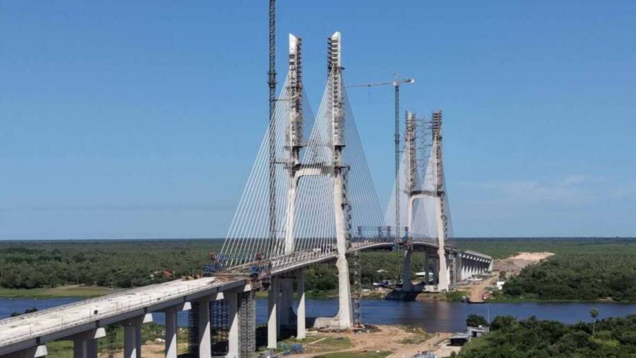 Itaipu Binacional acelera obras da ponte que unirá Brasil e Paraguai em maio