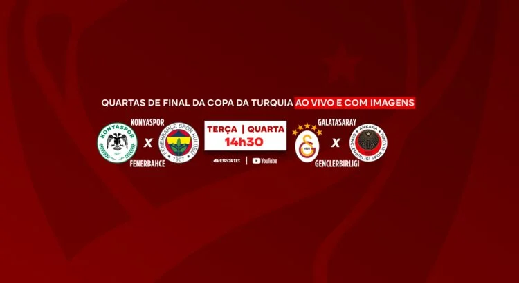 Jovem Pan exibe Copa da Turquia com brasileiros em campo e jogos decisivos