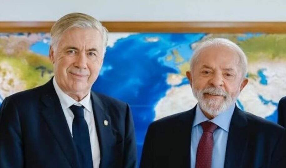 Lula e Ancelotti discutem convocação de Neymar antes da Copa do Mundo