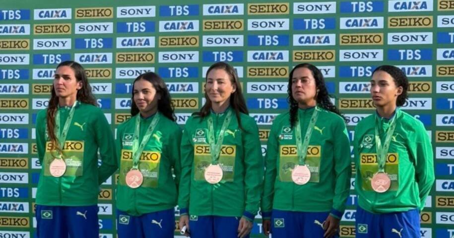 Mayara Vicentainer leva Brasil ao bronze inédito no Mundial de Marcha em Brasília