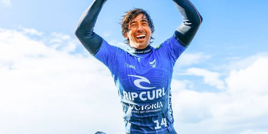 Miguel Pupo conquista vitória histórica em Bells Beach e desafia Yago Dora