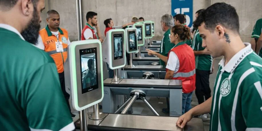 Palmeiras e Santos adotam biometria facial e transformam segurança nos estádios
