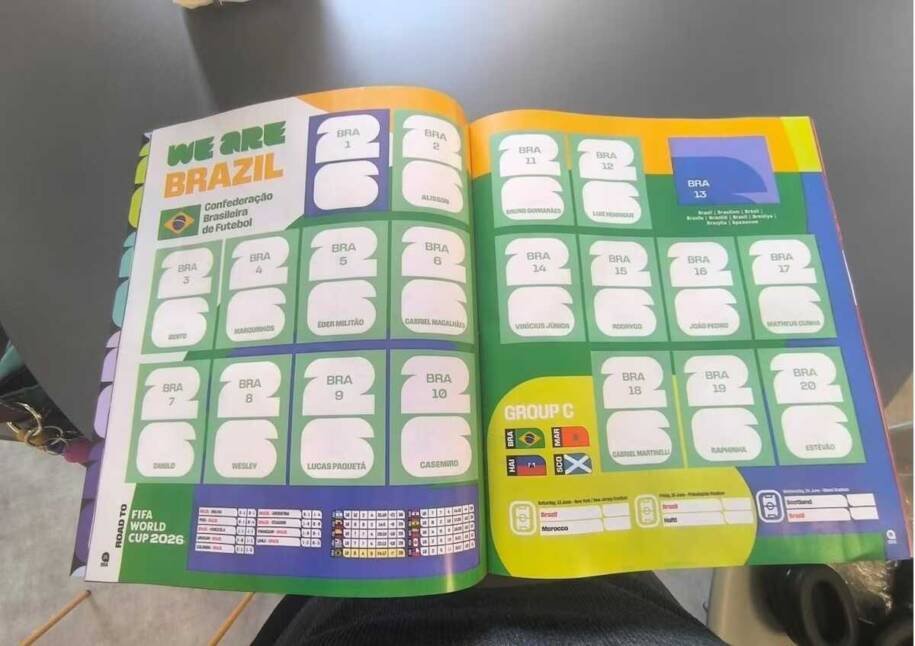 Panini revela álbum da Copa e choca fãs com ausência de Neymar e Rodrygo