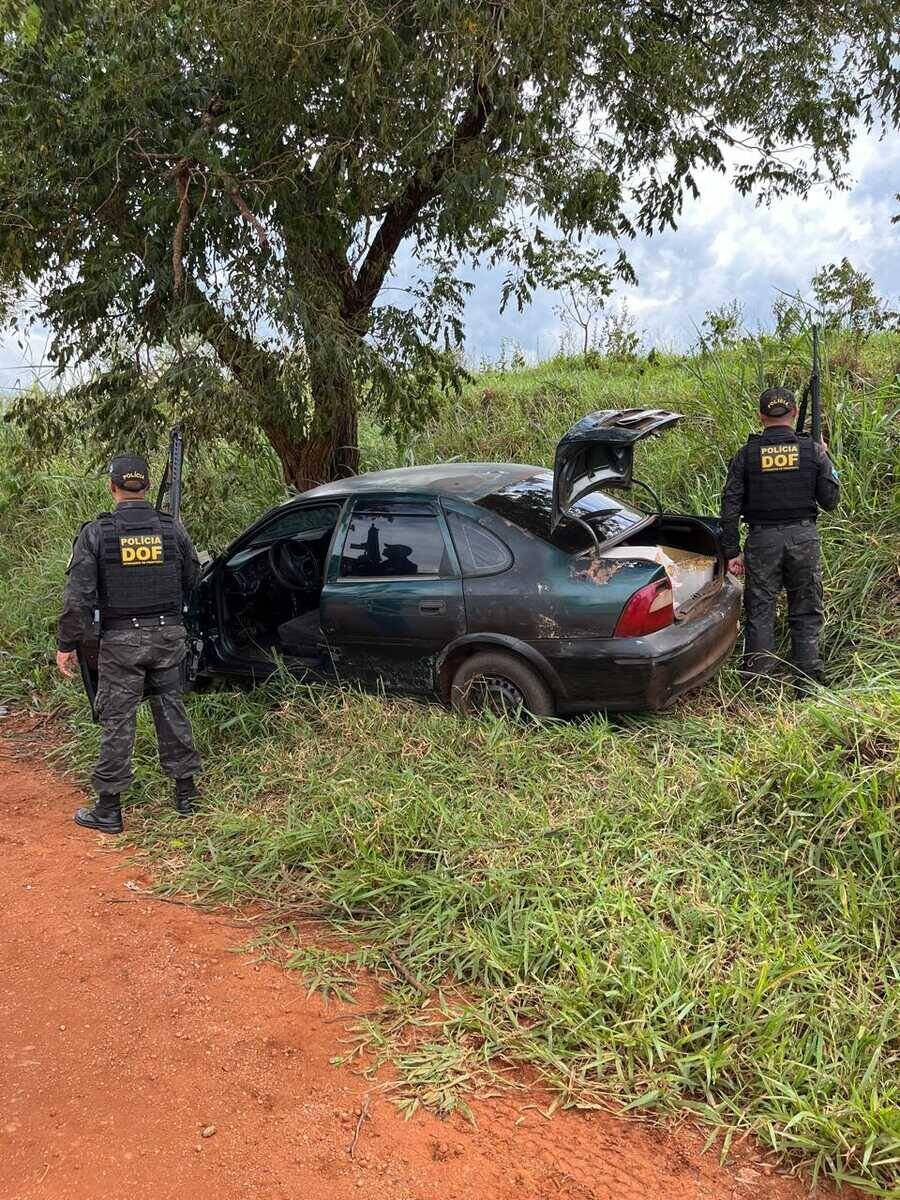 Policiais do DOF apreendem 814 kg de maconha em acidente em Ponta Porã