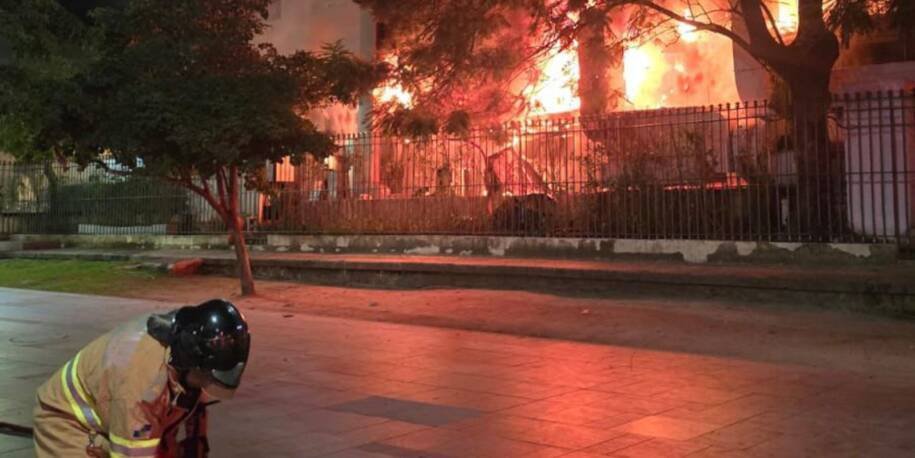 Prefeito Eduardo Cavaliere confirma incêndio em restaurante do Touring Club