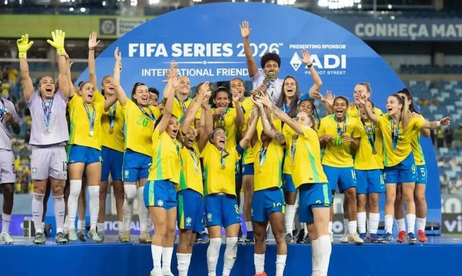 Seleção Brasileira vence Canadá e conquista título do Fifa Series em Cuiabá