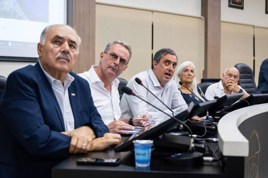 Vereadores Yagan Dadam e André de Oliveira debatem esgoto e reservatório em Itapema