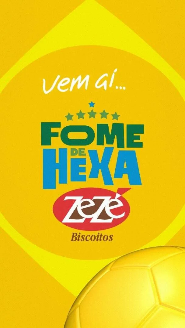 Biscoitos Zezé impulsiona ‘Fome de Hexa’ na convocação da Seleção Brasileira