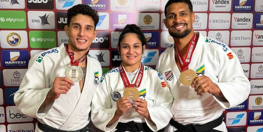 Brasil brilha no Grand Slam de Astana com sete medalhas e desafios à vista