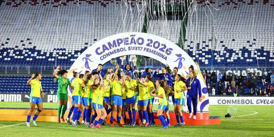 Brasil conquista título Sul-Americano Sub-17 feminino ao vencer Argentina por 3 a 2