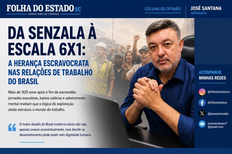 Brasil enfrenta debate sobre escala 6×1 e herança da escravidão no trabalho