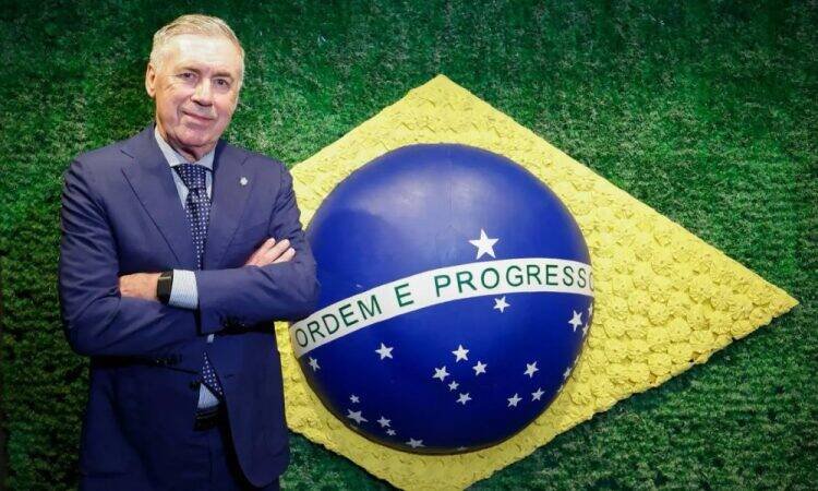 Carlo Ancelotti renova com a CBF até 2030 e mira hexa na Copa do Mundo
