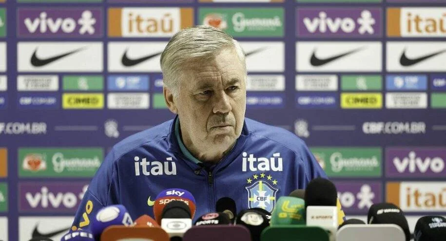 Carlo Ancelotti revela convocação da seleção brasileira com 700 jornalistas atentos