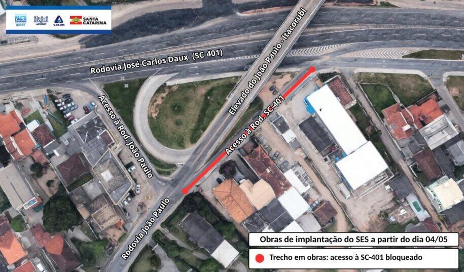 CASAN inicia obras de esgoto em Florianópolis e altera trânsito na João Paulo