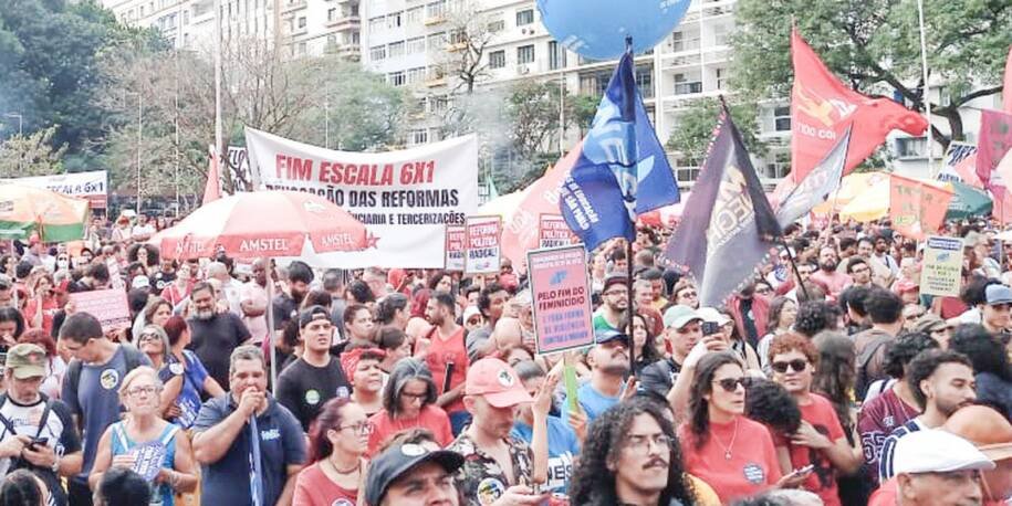 Centrais Sindicais e Movimentos Sociais Lutam pelo Fim da Escala 6x1 em SP