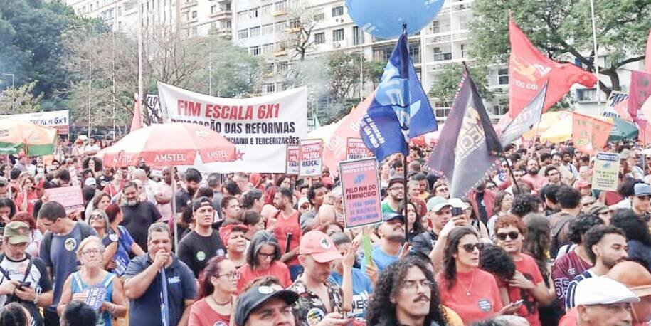 Centrais Sindicais e Movimentos Sociais Lutam pelo Fim da Escala 6×1 em SP