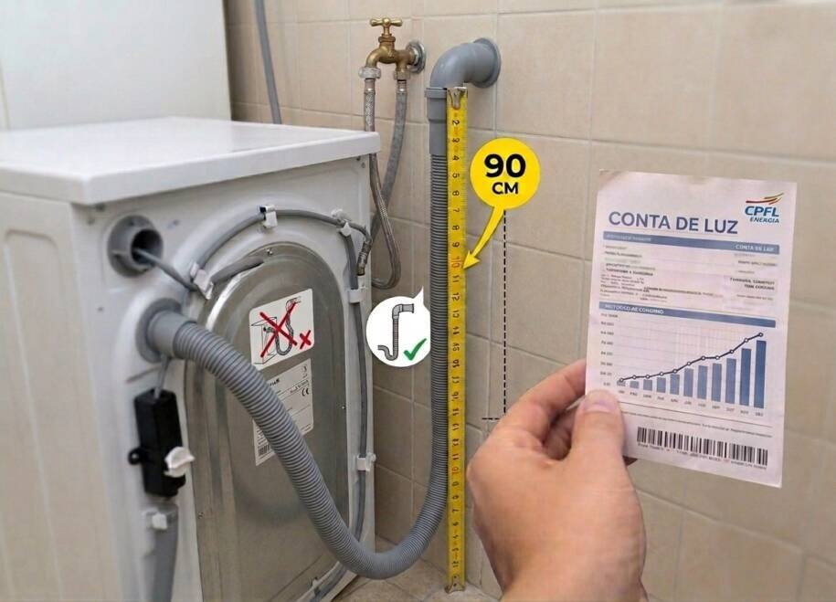 Electrolux alerta: erro na instalação da máquina de lavar aumenta conta de água!