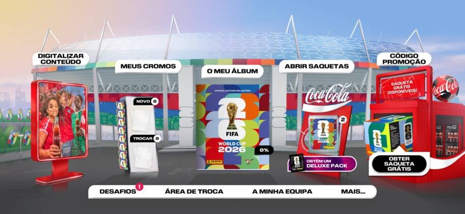 FIFA e Coca-Cola lançam álbum digital da Copa 2026 com figurinhas especiais