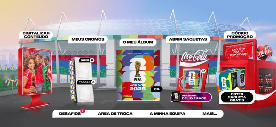 FIFA e Coca-Cola lançam álbum digital da Copa 2026 com figurinhas especiais