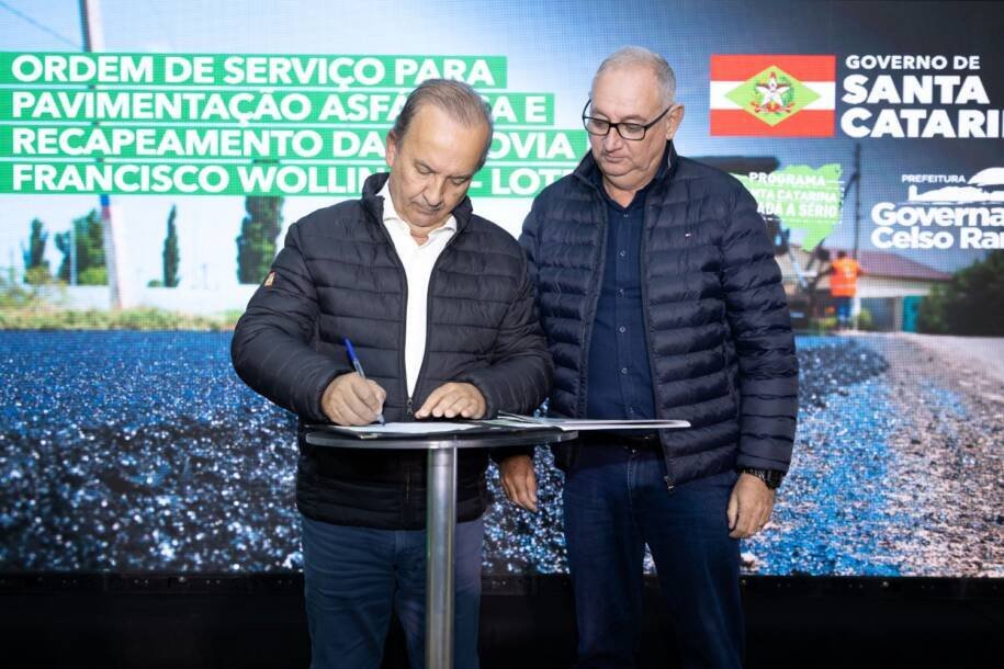 Governador Jorginho Mello assegura R$ 13 milhões para pavimentação em Governador Celso Ramos