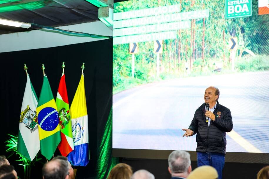 Governador Jorginho Mello inaugura SC-465 e transforma a mobilidade na região