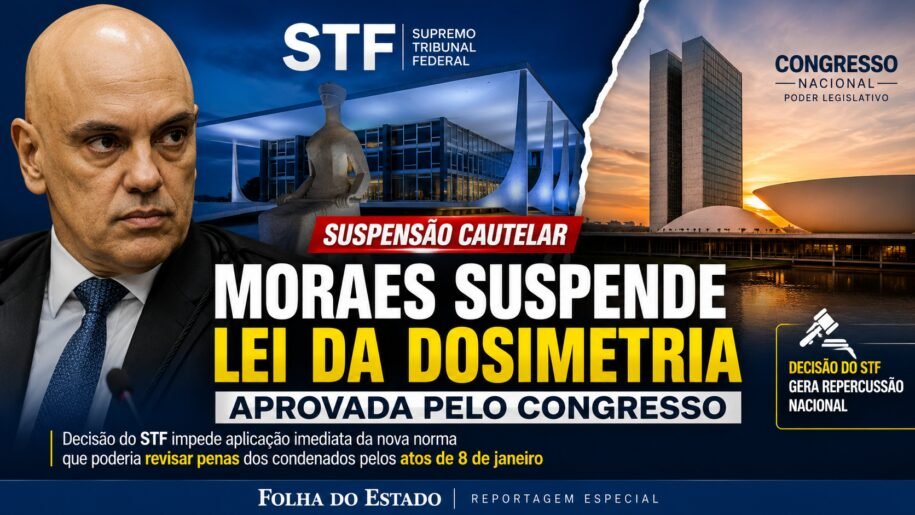 Ministro Alexandre de Moraes suspende Lei da Dosimetria e gera polêmica