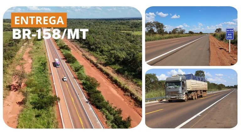 Ministro George Santoro entrega 12 km na BR-158/MT e anuncia melhorias em rodovias