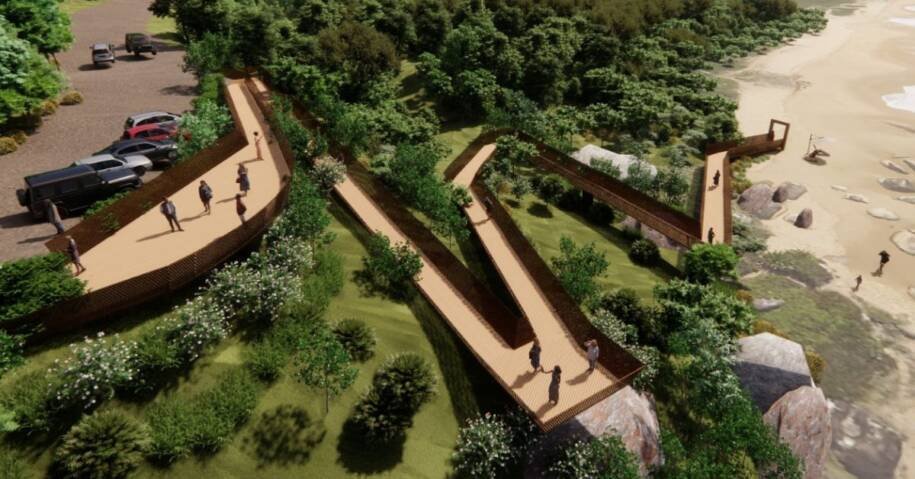 Prefeita Juliana Pavan anuncia deck de R$ 868 mil com acesso à Praia de Taquarinhas