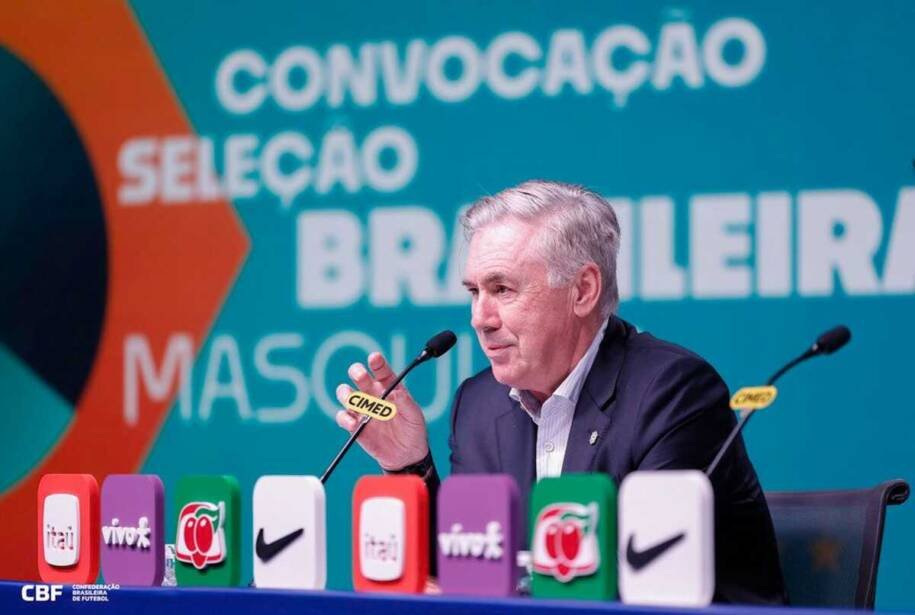 Samir Xaud confirma renovação de Ancelotti na seleção até 2030 antes da Copa do Mundo