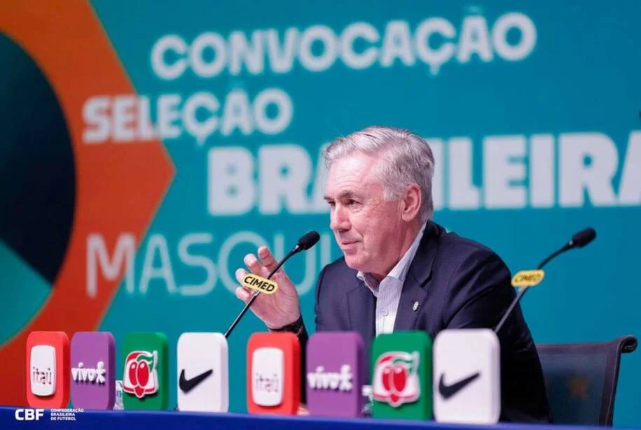 Samir Xaud confirma renovação de Ancelotti na seleção até 2030 antes da Copa do Mundo