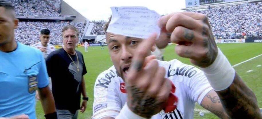 Santos perde para Coritiba e Neymar é substituído por erro de arbitragem
