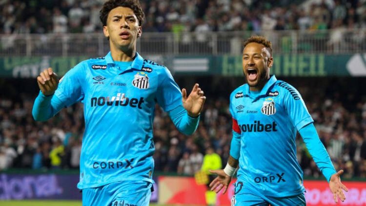 Santos vence Coritiba por 2 a 0 e Neymar deixa campo antes do fim do jogo