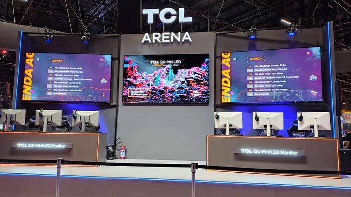 TCL SEMP revela novos monitores gamers e a maior TV da gamescom latam 2026