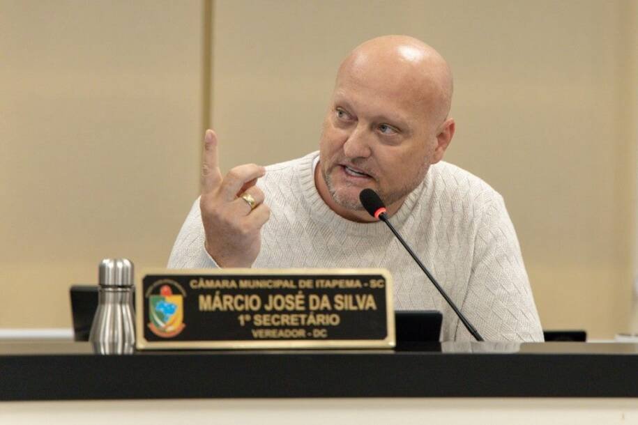 Vereador Márcio José da Silva propõe lei que pode elevar conta de esgoto em Itapema