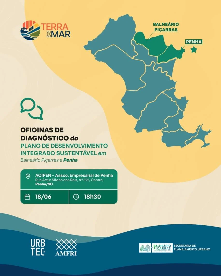 AMFRI promove Oficinas de Diagnóstico do TERRAMAR 2050 em Penha e região