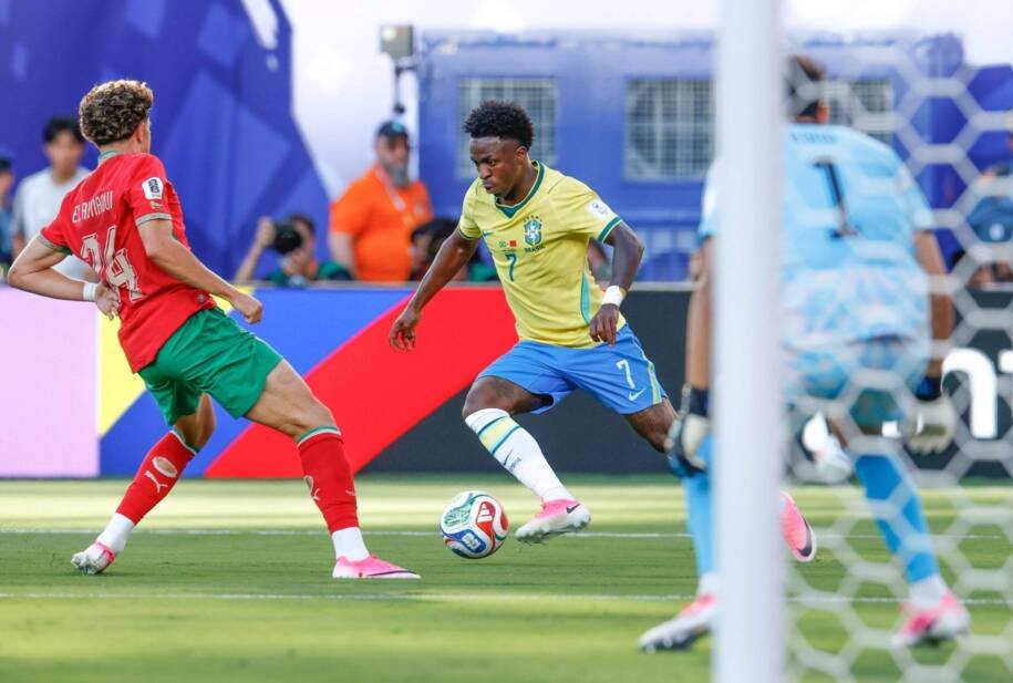Brasil empata com Marrocos e Vini Jr. evita derrota histórica na estreia