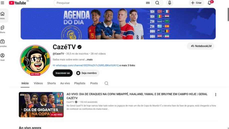 CazéTV adota tom conservador após investigação do governo sobre apostas