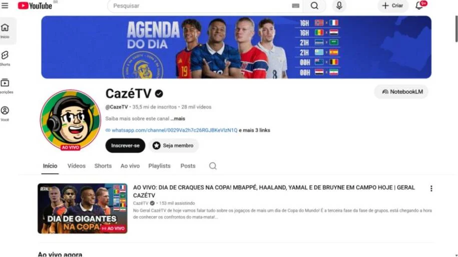 CazéTV adota tom conservador após investigação do governo sobre apostas
