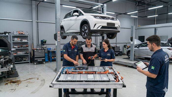 Empresas desenvolvem processos de reciclagem de lítio em baterias de carros elétricos