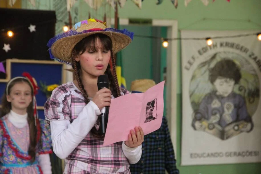 Escola Edith Krieger Zabel transforma alunos em protagonistas na festa junina