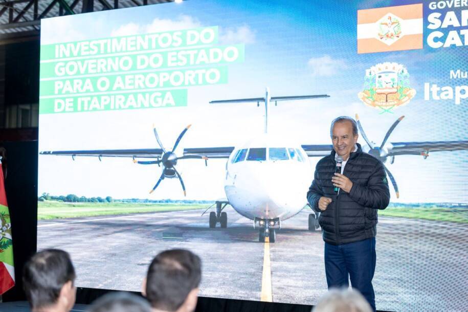 Governador Jorginho Mello libera R$ 7,3 milhões para Aeroporto de Itapiranga e gera expectativa