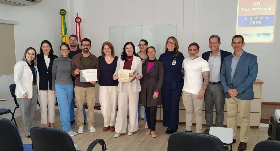 Hospital Nereu Ramos se destaca e conquista Prêmio UTI Top Performer 2026