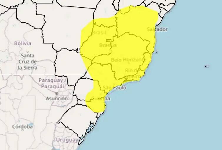 Inmet emite alerta para frio intenso e geadas em 11 estados brasileiros
