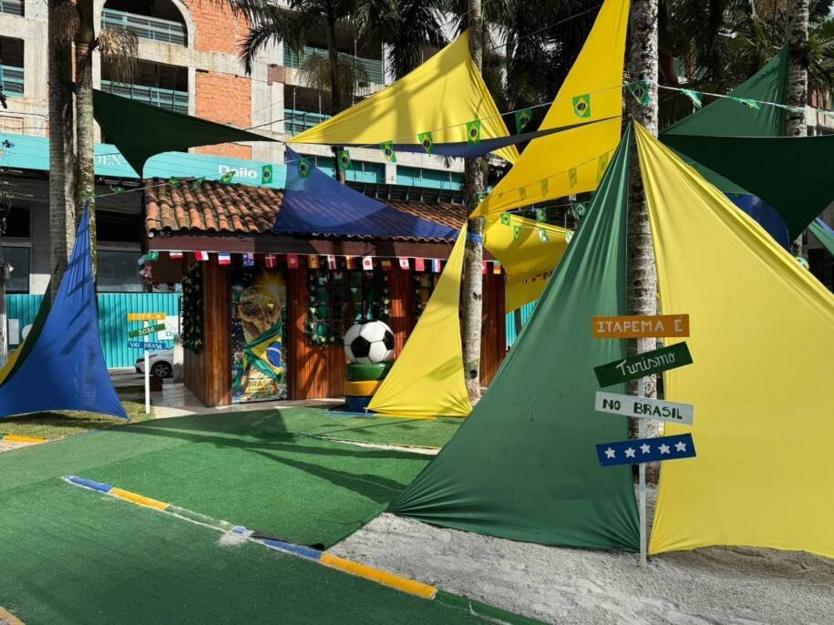 Itapema promove telão de 60m² para transmissões ao vivo da Seleção Brasileira