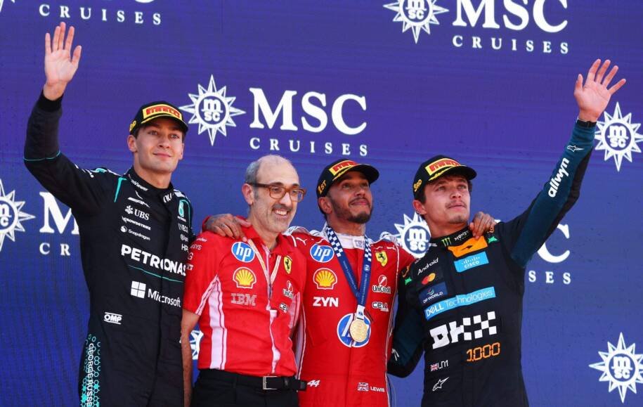 Lewis Hamilton conquista vitória histórica na Ferrari e quebra jejum de 31 corridas